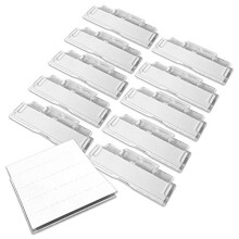 HC_SUSFILETAB 50 Suspension File Tabs and Inserts - Clear Plastic, Printable Repositionable Label Inserts for Suspension Files