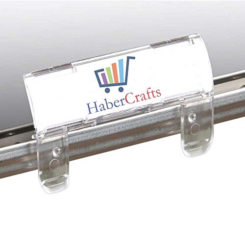 HC_SUSFILETAB 50 Suspension File Tabs and Inserts - Clear Plastic, Printable Repositionable Label Inserts for Suspension Files 1