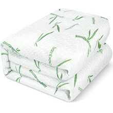 Utopia Bedding Waterproof Bamboo Viscose Mattress Protector (King 150 x 200) Fits up to 30 cm deep - Bamboo Mattress Cover 200 GSM, Breathable, Fitted