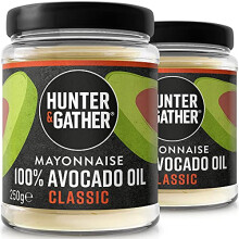 Hunter & Gather Avocado Oil Mayonnaise 2 x 250g | Made with Pure Avocado Oil and British Free Range Egg Yolk | Paleo, Keto, Sugar and Gluten Free