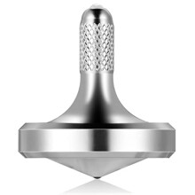 LOQATIDIS Metal Stainless Steel Spinning Top, Well Made EDC Decompression Toy, Perfectly Balanced, Spin Smooth, Long Rotation Time, Helps Relieve