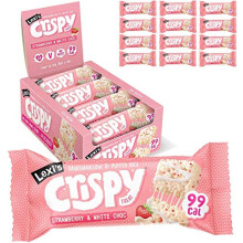 Lexi?s? 99 Calorie Strawberry Crispy Treat Bars | Less than 100 Calories! | Gluten Free, Low Fat, Healthy Snacks | Vegetarian | Dairy Free, Nut Free |