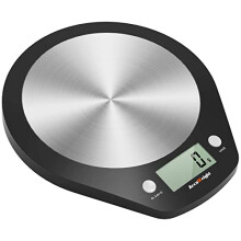 ACCUWEIGHT 203 Digital Kitchen Scale for Food or Mail Electronic Stainless Steel Measuring Function for Liquid in ml and Fl. oz, 5000g, 0.1oz