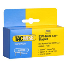 Tacwise 0338 Type 53 / 14 mm Galvanised Staples, Pack of 2000