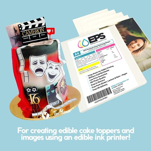 EPS Easy Peel A4 Premium Icing Sheets for Edible Printing - 25 Icing Sheets per Pack 2