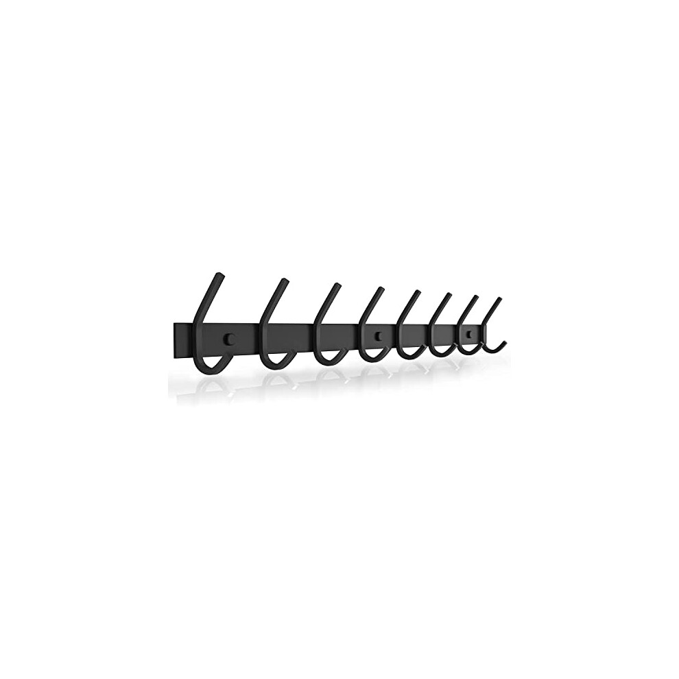 Dripex Coat Hook Rack Wall Mounted 304 Stainless Steel Hanger Heavy Duty Clothes Hat Holder (8 Hooks)