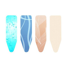 Brabantia 191527 Ironing Board Cover with 2 mm Foam - 124 x 45 cm, Wide, Neutral Assorted Colours
