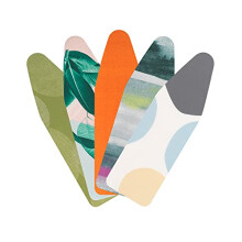 Brabantia 264825 Bright Ironing Board Cover with 4mm foam, L 124 x W 45 cm, Size C, Assorted Colours