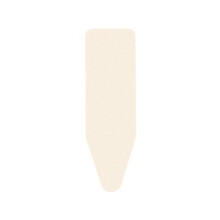 Brabantia 175824 Ironing Board Cover with 2 mm Foam - 124 x 38 cm, Standard, Ecru