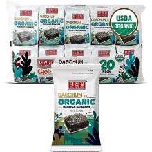 Organic DAECHUN(Choi's1) Seaweed Snacks, 20 Pack, Original, Product of Korea Premium Great