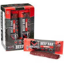 Jack Link's Beef Bar, Original Flavour, Multipack 14 x 22.5g Bars, High Protein Meat Snack, Eat on the Go or Post Gym