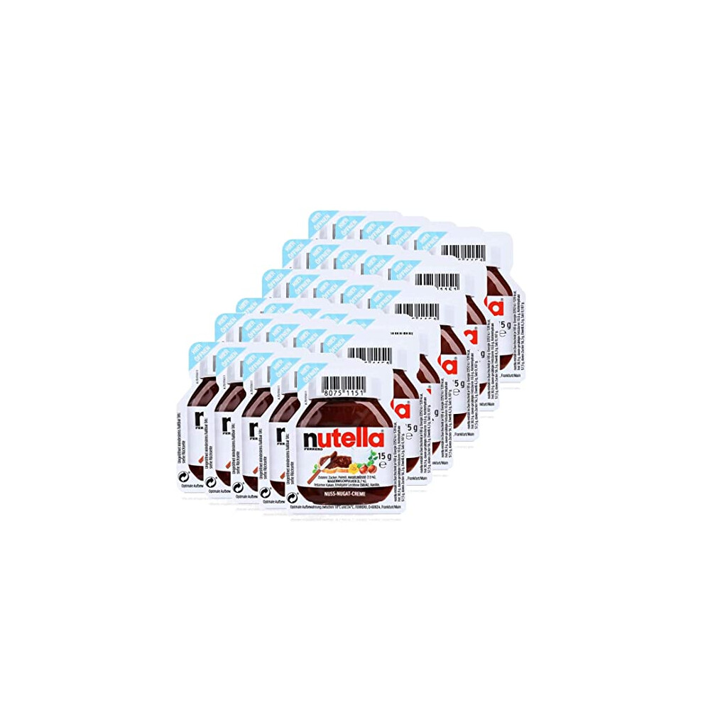Nutella Hazelnut Spread Portions By Ferrero - 30 X 15G Sachets For Home, Office & Travel