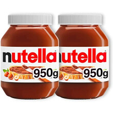 Nutella Chocolate Spread, Hazelnut, for Pancakes, Porridge, Muffins and Party Food, Unique Recipe, Smooth Texture and an Unmistakable Taste, 2 x 950g