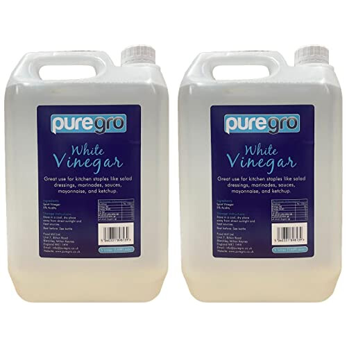 Puregro White Vinegar, 5 Litres (Pack of 2)