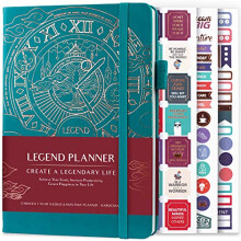 Legend Planner ? Deluxe Weekly & Monthly Life Planner to Hit Your Goals & Live Happier. Organizer Notebook & Productivity Journal. A5 Hardcover,