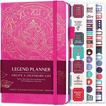 Legend Planner ? Deluxe Weekly & Monthly Life Planner to Hit Your Goals & Live Happier. Organizer Notebook & Productivity Journal. A5 Hardcover,