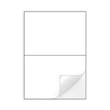 100 Sheets, A4 Sticker Paper, 2 Square Labels per Sheet, Printable Self Adhesive Labels for Inkjet & Laser Printer, 210 x 148mm