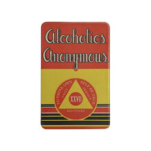MYRECOVERYSTORE First Edition? Big Book Alcoholics Anonymous Rectangular AA Sobriety Chip with How It Works (Years 1-50 Offered) Wallet Card Style