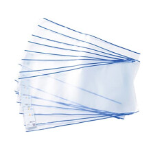 HERMA Clear School Book Cover (29 x 54 cm) made of sturdy plastic, with inscription label, Pack of 10