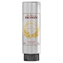 MONIN White Chocolate Sauce 500ml for Frappes, Desserts, Cocktails, Hot Chocolates and Garnishes. Vegetarian, Nut-Free, Gluten-Free. 100 Percent