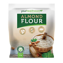 yourhealthstore? Almond Flour 1kg, Finely Ground Almonds, Gluten Free, from California (Resealable and Recyclable Pouch).
