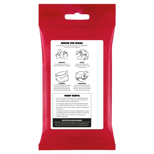 Renshaw Extra Stretch, Extra Smooth, Extra Thin, Marshmallow Flavoured Fondant Icing - White, 1 kg (Pack of 1) 2