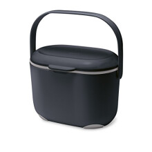 Addis 515630 2.5 Litre Kitchen Compost Caddy, Black/Grey, 2.5L