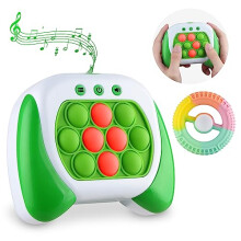 Aolcev Quick Push Game Fidget Spinner Fidget Toys Light Up Push Pop It Game Sensory Toys Bubble Pop Game Controller Machine with Fidget Toy ADHD EDC