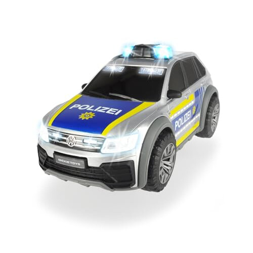 Dickie Volkswagen Tiguan Voiture De Police 25cm - Effets Sonores Et Lumineux - Piles Incluses - Dès 3 Ans
