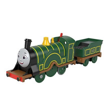 Thomas & Friends Motorized Toy Train Emily Battery-Powered Engine with Tender for Preschool Pretend Play Ages 3+ Years, HHN41