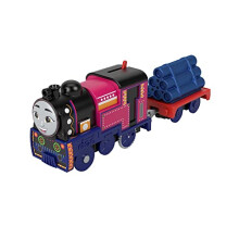 Thomas & Friends Ashima Toy Train, Battery-Powered Motorized Engine with Cargo Car for Preschool Pretend Play?, HMC22