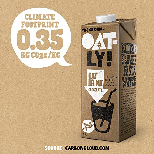 Oatly Chocolate Drink 1 Litre (Pack of 6) 2