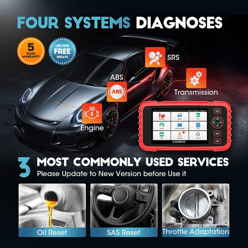 Valise Diagnostic Auto - LAUNCH - CRP123X V3.0 - 7 Réinitialisations - Écran Tactile 5' - OBD2 Français 2