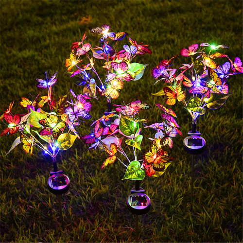 (Multi-B) Solar LED Butterfly Ground Lamp Outdoor Lighting 1
