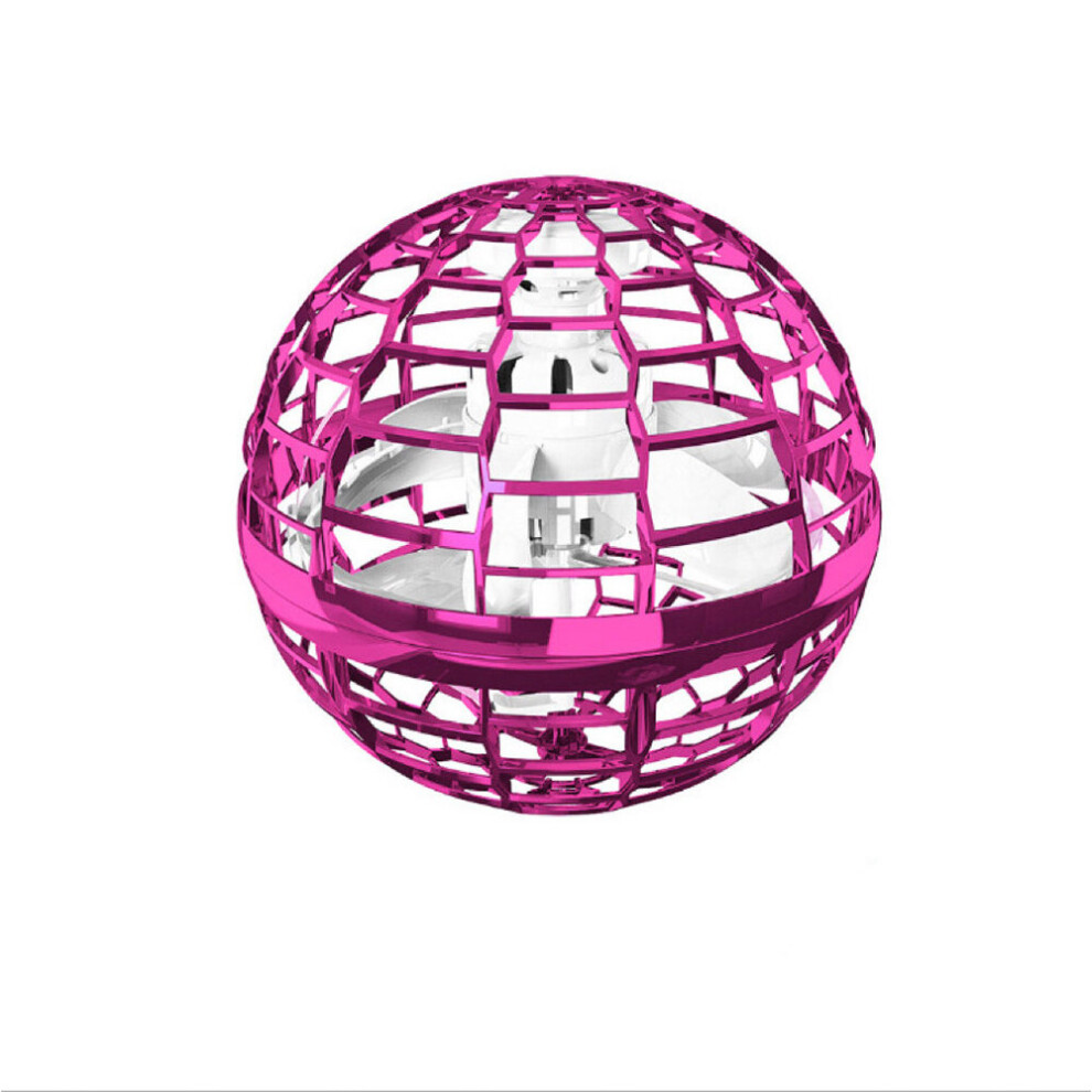 (Purple) 250mah Gyro Style Spinning Ball Flying Orb Toy