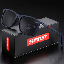 (Blue-Black) Sports Polarized Sunglasses For Men, Comfortable Lightweight Protective Sunglasses
