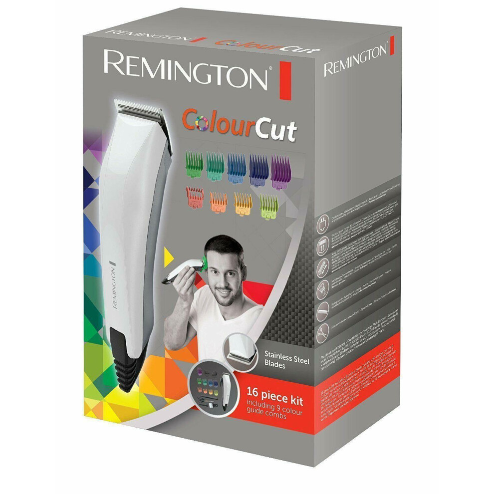 Remington HC5035 16 Pieces Set Hair Clipper - White