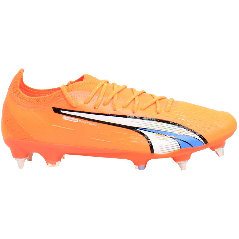 (8, Orange) Puma Ultra Ultimate MxSG Lace-Up Orange Synthetic Mens Football Boots 107212_01 (UK )