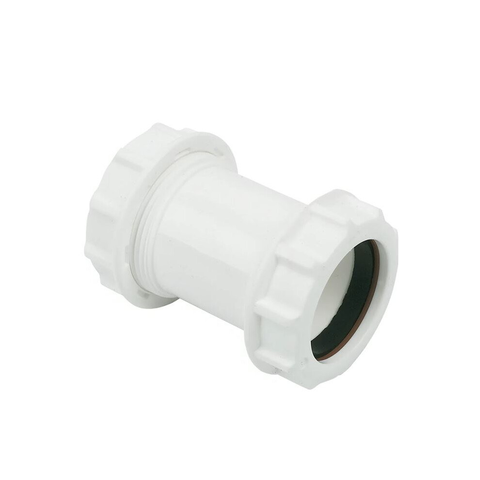 Floplast White Compression Waste Coupling - 32Mm 5055149901836