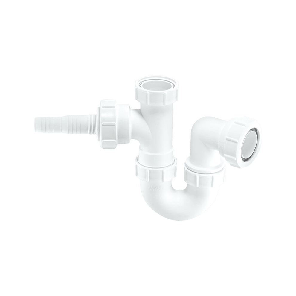 McAlpine WM2 Sink Trap with Horizontal Domestic Appliance Nozzle - 40mm