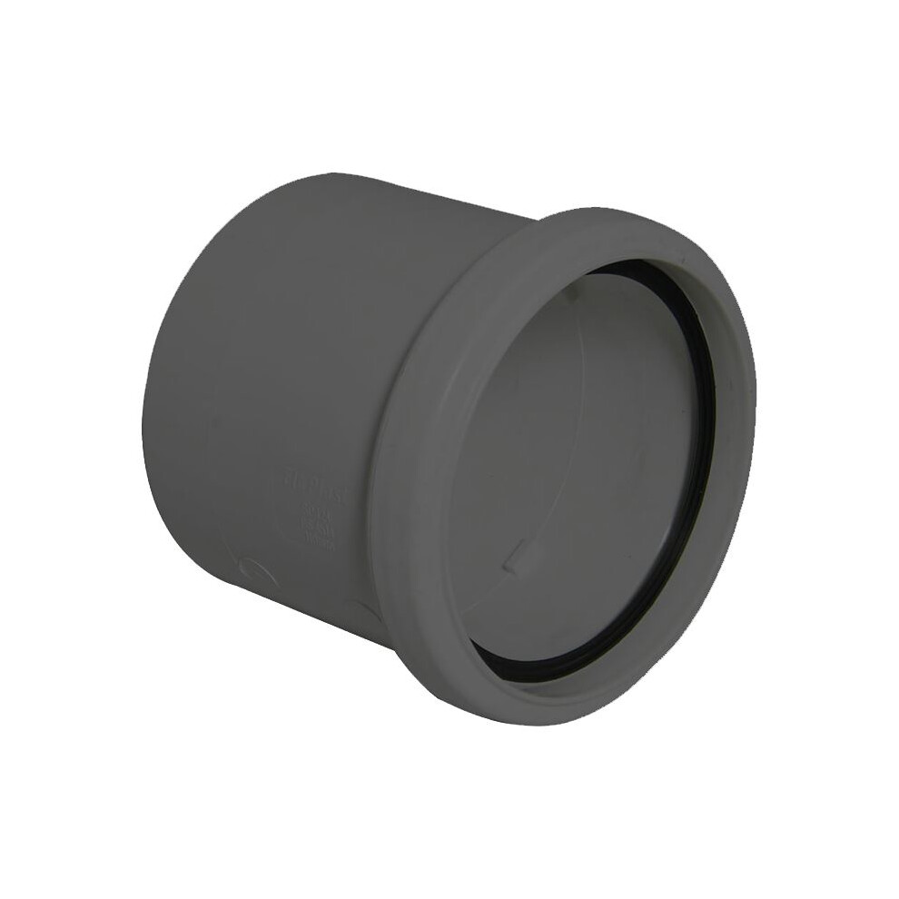 Floplast Grey Ring Seal Soil Single Socket - 110Mm 5055149906169