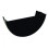 FloPlast Black Half Round Gutter Internal Stop End - 112mm 2