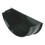 FloPlast Black Half Round Gutter Internal Stop End - 112mm 3