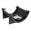FloPlast Black Half Round Fascia Gutter Union Bracket - 112mm 1