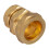Brass Compression MDPE Reducing Coupling - 32mm x 28mm 1