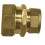 Brass Compression MDPE Reducing Coupling - 32mm x 28mm 2