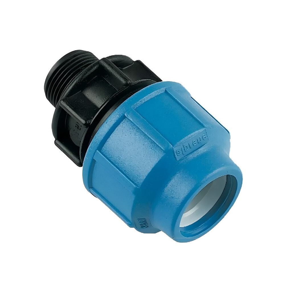 Floplast Compression Mdpe Male Adaptor Fitting - 20Mm X 3/4" Bsp 5055149911828