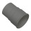 FloPlast Grey Round Gutter Pipe Socket - 68mm 1