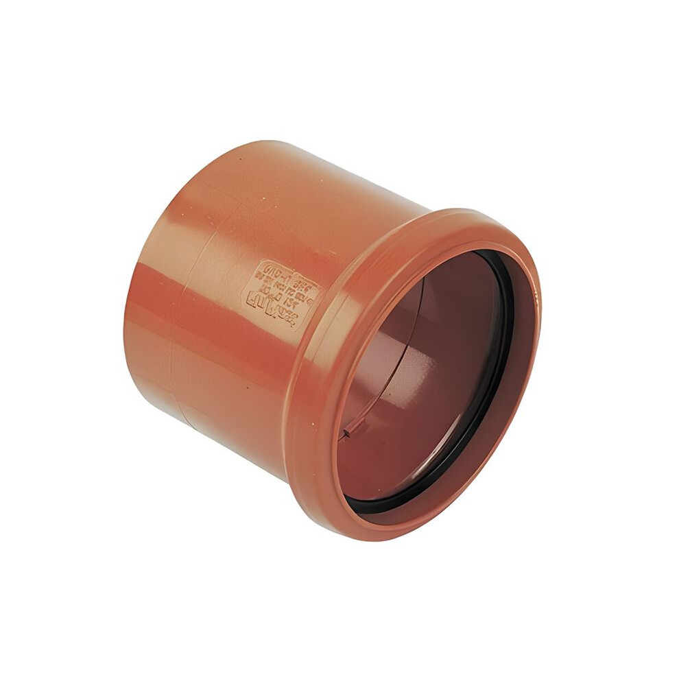Floplast Underground Drain Single Socket Coupler - 110Mm 5055149907173