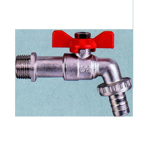 Plasson Compression MDPE Turn Bib Tap - 1/2" BSP 1